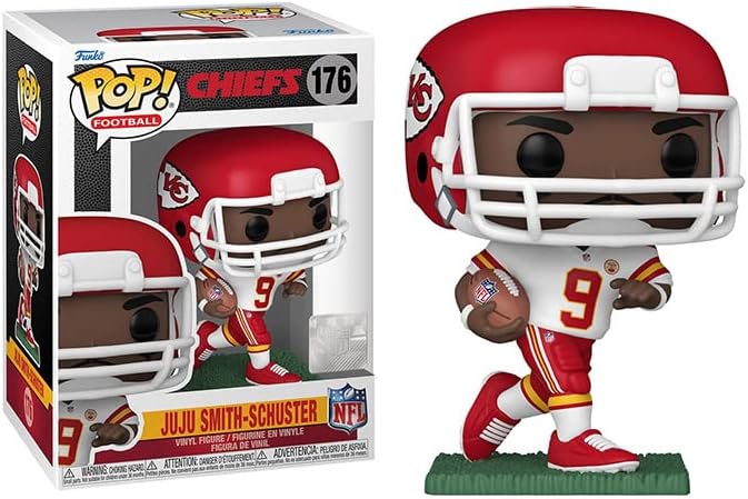 Funko POP Football Chiefs - Juju Smith-Schuster Away Jersey Funko Vinyl Figure Bundled