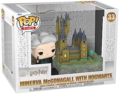 Funko Pop Town Harry Potter Chamber of Secrets 20th Anniversary - Minerva McGonagall with Hogwarts - Collectable Vinyl Figure