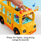 Fisher-Price Little People Toddler Toy School Bus Musical Push-Along Vehicle