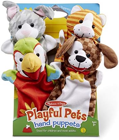 Melissa & Doug Melissa Doug Playful Pets Hand Puppets Set of 4