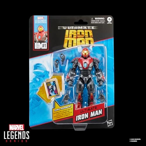Marvel Legends Series Ultimate Iron Man Comics-Inspired 6-Inch Scale Action Figure with