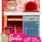 Barbie Outdoor Furniture Set with Brick Pizza Oven Plus Food and Serving Pieces
