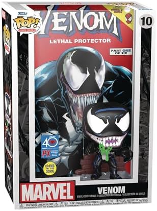 Funko Pop Comic Cover Marvel Venom Lethal Protector Glow in The Dark Previews Vinyl Figure