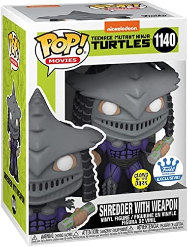 Funko POP Movies 1140 Teenage Mutant Ninja Turtles Glow-in-The-Dark Shredder with Weapon