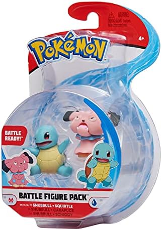 Pokemon Battle Ready 2 Figure Pack Squirtle and Snubbull Action minifig