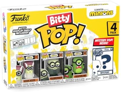 Funko Bitty POP Minions and A Surprise Mystery Mini Figure - 0.9 Inch 2.2 Cm - Despicable