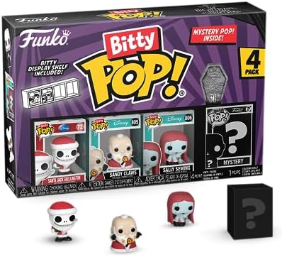 Funko Bitty Pop The Nightmare Before Christmas - Santa Jack Sandy Claws Vampire Teddy