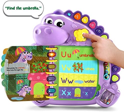 LeapFrog Dino's Delightful Day Alphabet Book Purple
