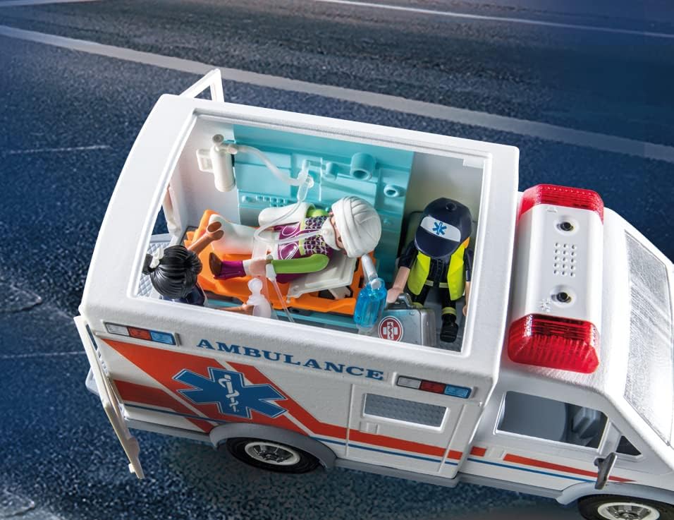 Playmobil Ambulance with and 3 Figures
