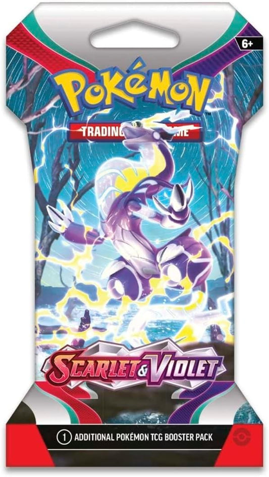 POKEMON TCG Scarlet Violet Sleeved Booster Packs - 8 Packs 80 Cards