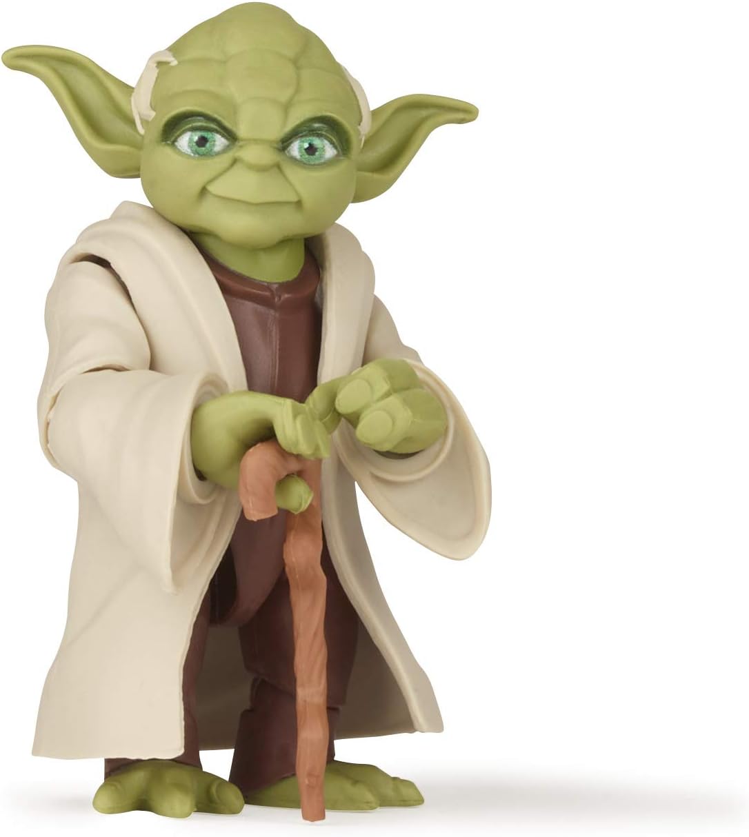 STAR WARS Galaxy of Adventures Yoda 5" Action Figure with Lightsaber - Toys for Ages 4+