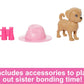 Barbie Stacie Doll Set with 2 Pet Dogs Dolls with Blonde Hair Blue Eyes Summer Clothes