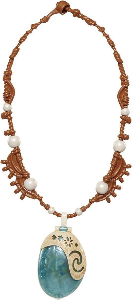 Disney Princess Disney Moana Necklace Light Up Magical Seashell Heart of Te Fiti