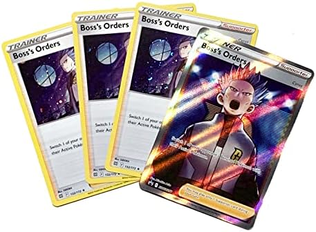 Pokemon Boss's Orders Cyrus - SWSH251 Full Art - Pokemon 4 Card Lot - Black Star Promo -
