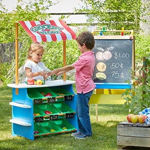 Melissa & Doug Melissa Doug Wooden Grocery Store and Lemonade Stand - Reversible Awning 9