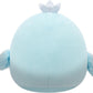 Squishmallows Original 5-Inch Cecilia Blue Swan with Silver Crown and Sparkle Belly - Official Jazwares Plush