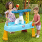 Little Tikes Waterfall Island Water Activity Play Table Set with Outdoor for Boys and