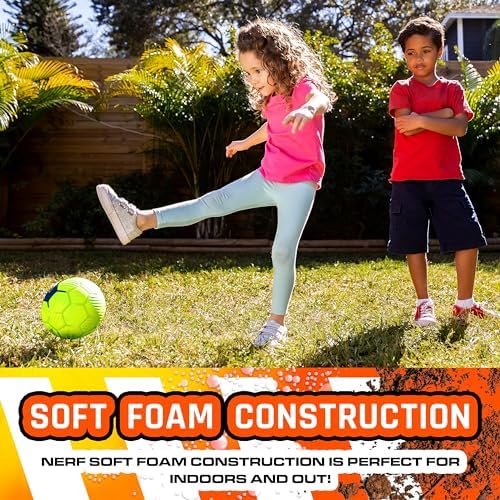 Nerf Foam Mini Soccer Ball - Proshot Youth Soft Mini Foam Soccer Ball - 7 Inch Indoor