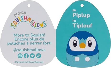 Squishmallows Pokemon Piplup Plush