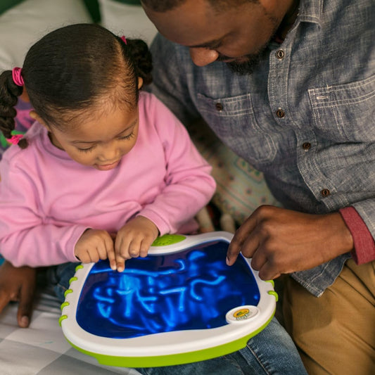 Crayola Toddler Touch Lights Musical Sensory for Toddlers Light Up Drawing Pad Mess Free