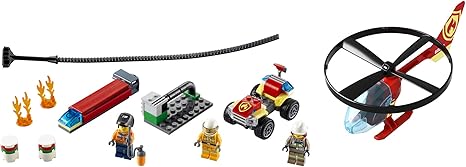 LEGO City Fire Helicopter Response Firefighter Toy