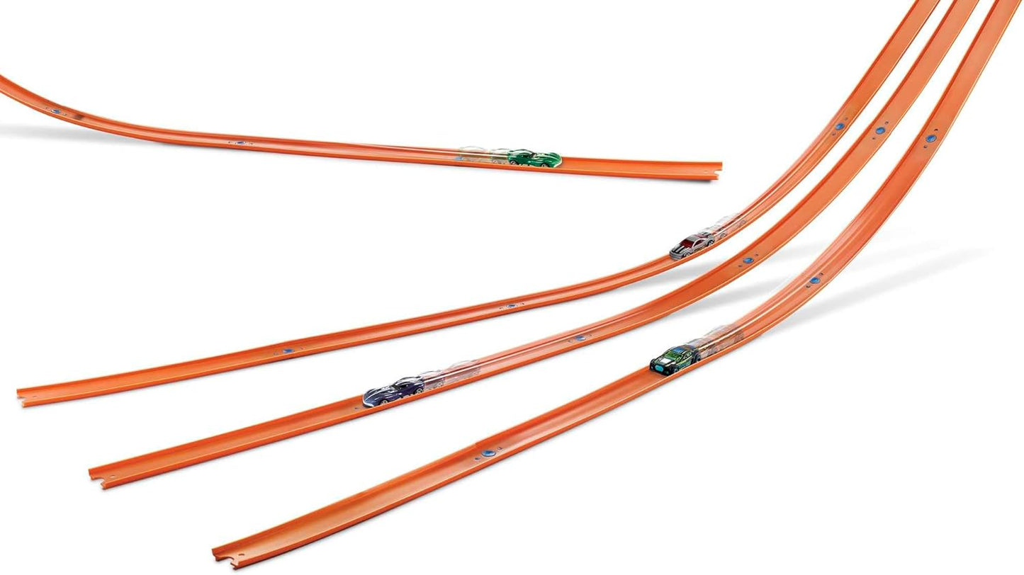 Hot Wheels Toy Car Mega Track Set Pack 87 Component Building Parts for 40-ft of Track 164 Scale Vehicle