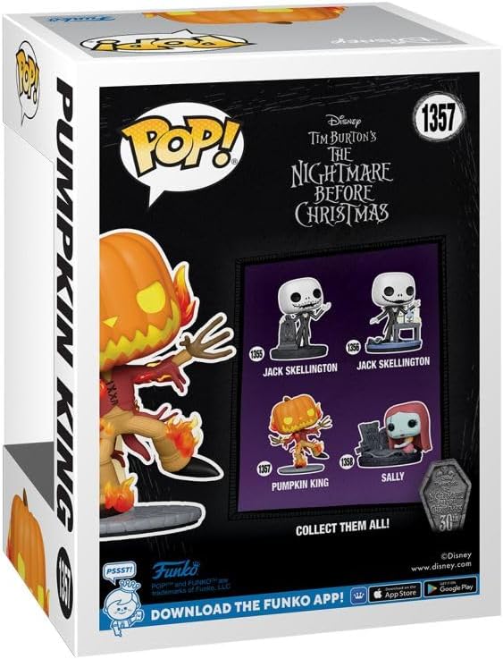 Funko Pop Disney The Nightmare Before Christmas - Pumpkin King 1357 Sticker Glow InThe