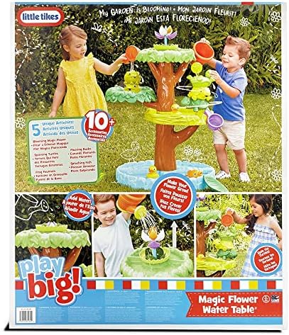 Little Tikes Magic Flower Water Table with Blooming Flower and 10 Multicolor Model