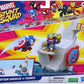Hasbro Marvel Stunt Squad Captain America vs Thanos Tower Smash Playset