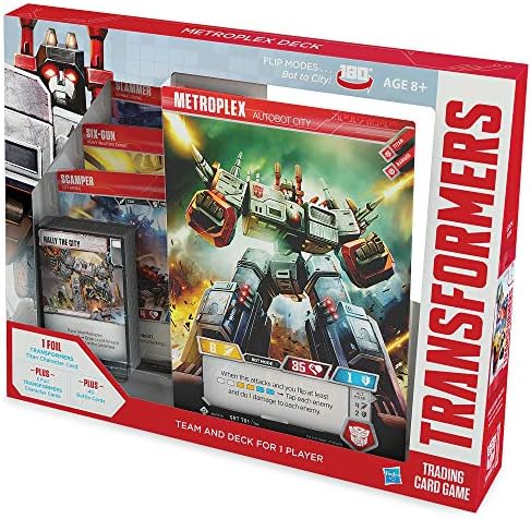 Transformers TCG Metroplex Deck Foil Titan-Sized Character Card 44 Cards Incl. Scamper