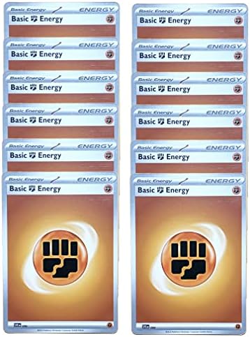 Pokemon Basic Fighting Energy Lot - Scarlet Violet - x12 Card