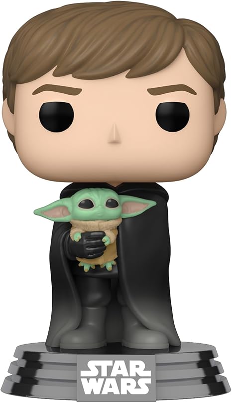 Funko POP & Tee: Star Wars: The Mandalorian - Luke w/Grogu (XL)