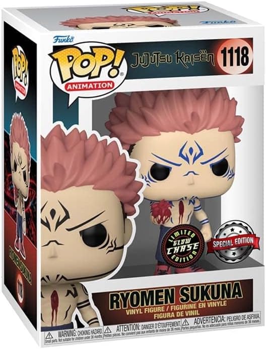 Funko Jujutsu Kaisen POP Buddy Animation Vinyl Figurine Sukuna wHeart 9 cm