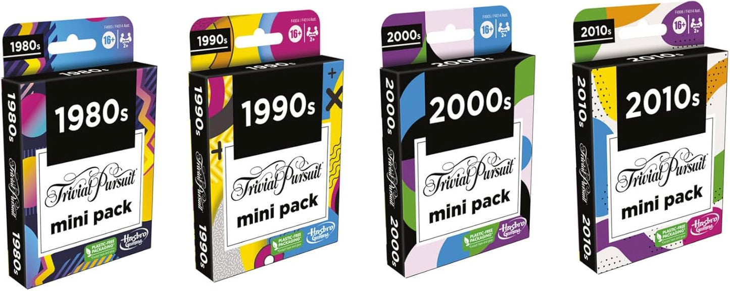 Hasbro Gaming Trivial Pursuit Mini Packs Multipack Fun Trivia Questions and Teens Ages 16