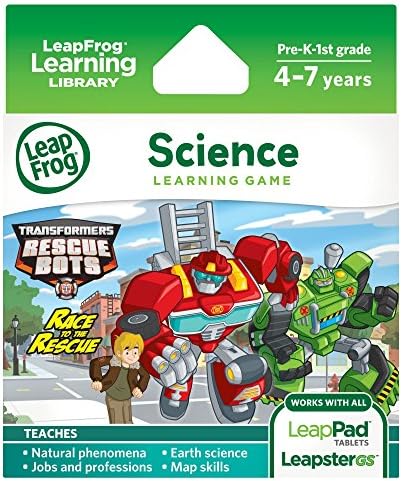 LeapFrog Explorer Hasbro Transformers Rescue Bots Race to The Rescue Learning Game