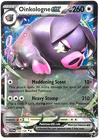 Pokemon - Oinkologne ex 158198 - Scarlet Violet - Double Rare - Holo Full Art