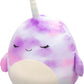 Squishmallows Original 20-Inch Nabila Purple Tie-Dye Narwhal - Official Jazwares Jumbo Plush