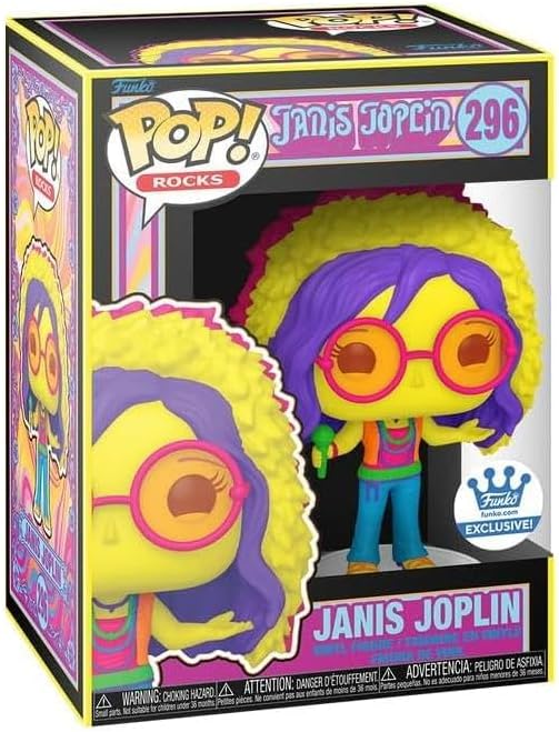 Funko Pop Janis Joplin Blacklight Shop x Fun on The Run 2023