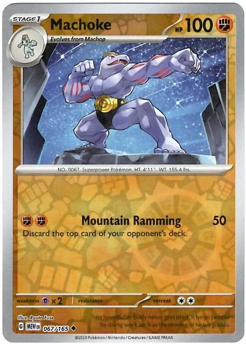 Pokemon - Machoke 067165 - Pokemon 151 - Reverse Foil - Single Card