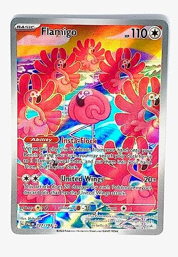 Pokemon - Flamigo 227193 - Paldea Evolved - Illustration Rare - Alternate Art Card