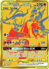 Pokemon - Reshiram Charizard GX - SM247 - Full Art - Gold Promo Card