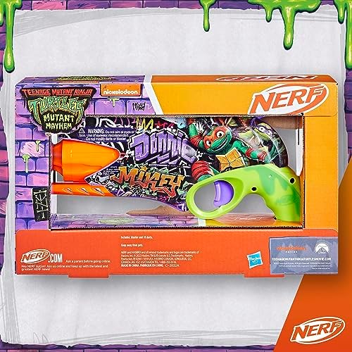 Nerf Teenage Mutant Ninja Turtles Dart Blaster 10 Elite Darts Easter Basket Stuffers Ages