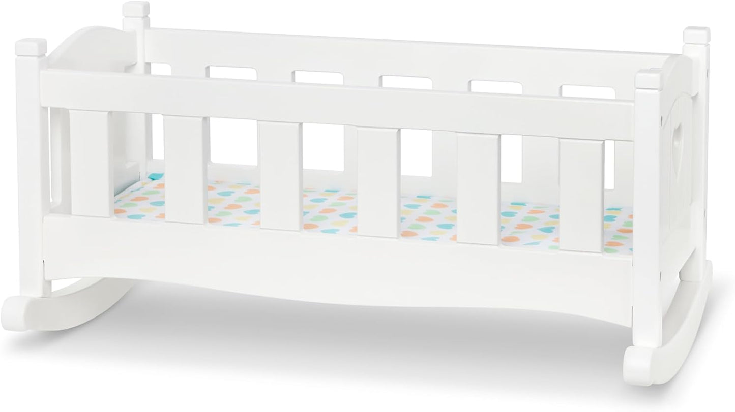 Melissa & Doug Melissa Doug Mine to Love Wooden Play Cradle for Doll