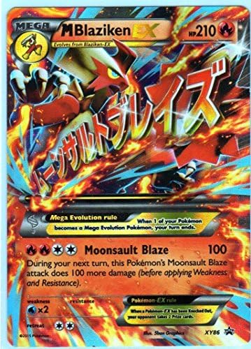 Pokemon M Blaziken EX XY86 Mega Swampert EX Oversized Jumbo Card XY 86
