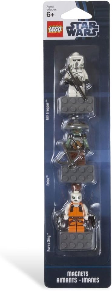 LEGO Star Wars Magnet Set: ARF Trooper, Aurra Sing & Embo!