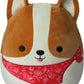 Squishmallows Original 12-Inch Reginald Corgi with Red Bandana - Medium-Sized Ultrasoft Official Jazwares Plush