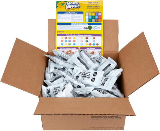 Crayola Model Magic - White 75ct 1oz Modeling Clay Alternative Air Dry Clay for Bulk