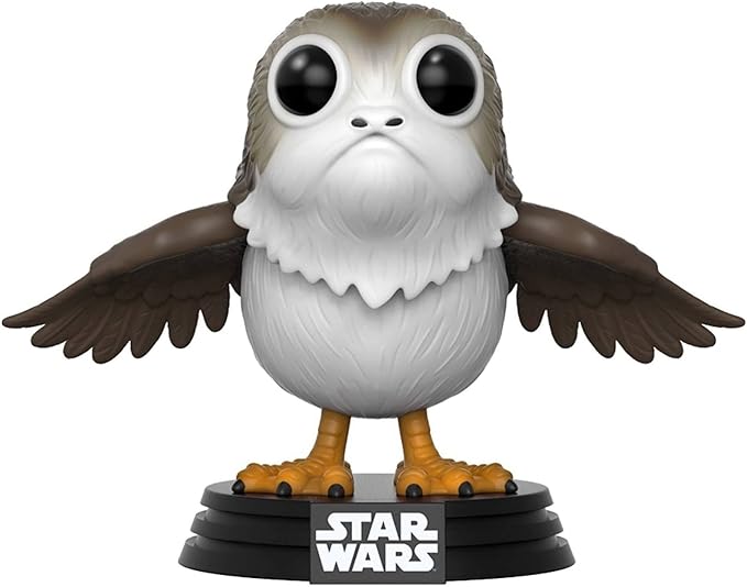 Funko PORG POP! x Star Wars - The Last Jedi Vinyl Figure + 1 Official Star Wars Trading Card Bundle