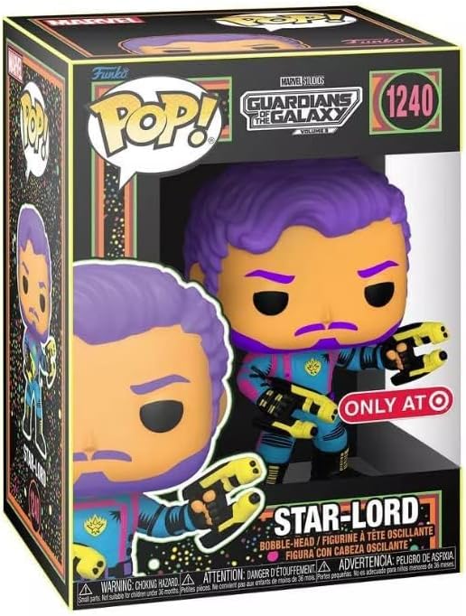 Funko POP Blacklight Star-Lord Marvel Guardians of The Galaxy Vol. 3