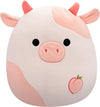 Squishmallows Lilaz Peach Cow Plush